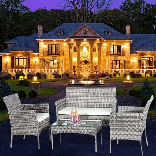 Rattan garden furniture set - rattan,