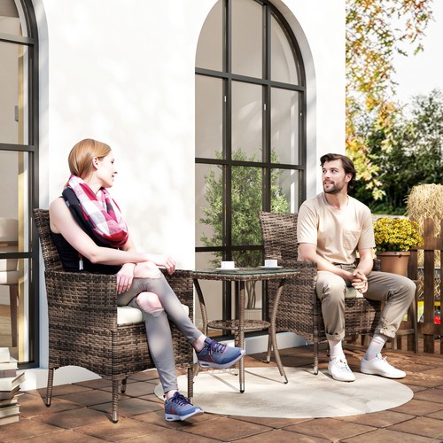 3pc rattan furniture - rattan, bistro