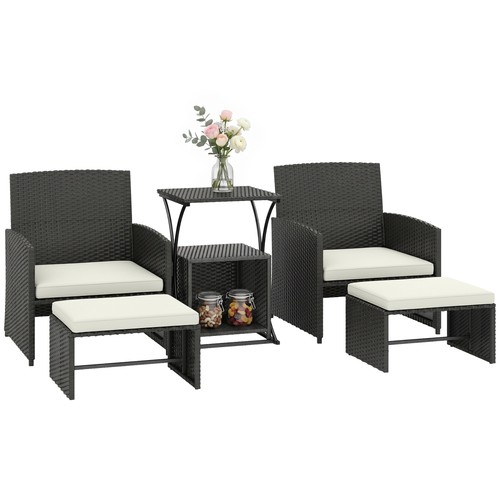 Outsunny piece rattan garden - outsunny,