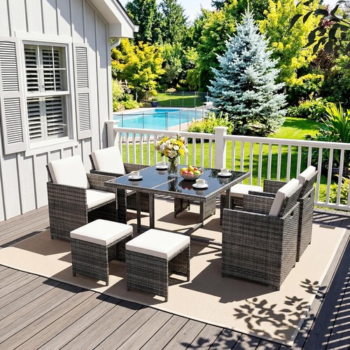 Seater cube rattan - seater, garden