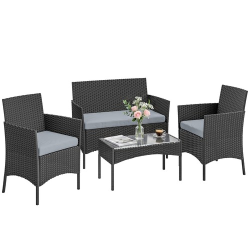 Outsunny piece rattan garden - piece,