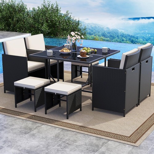 Cube rattan garden furniture - rattan,