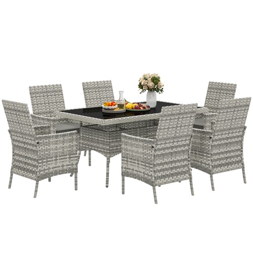 Outsunny seater rattan - outsunny, 6