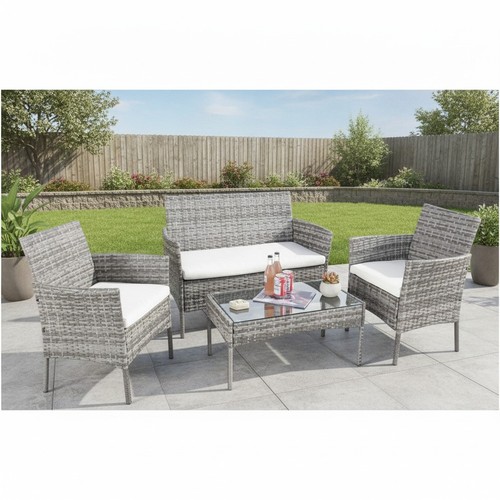 Rattan garden furniture - set, 4