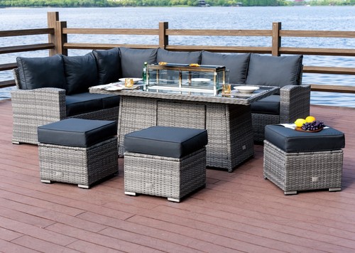Rattan garden furniture - furniture, set