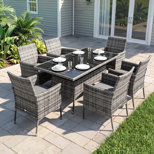 Outsunny rattan dining - dining, for