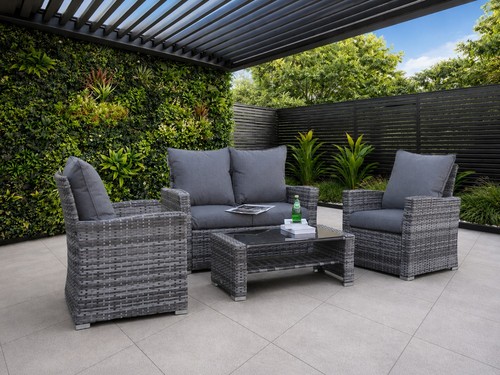 Rattan garden furniture set - furniture, 4