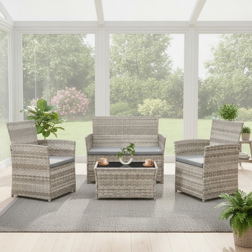 Piece rattan garden - rattan,