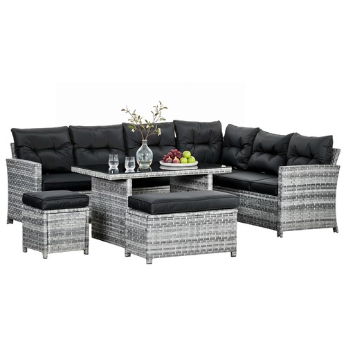 Outsunny pcs rattan - pcs, garden