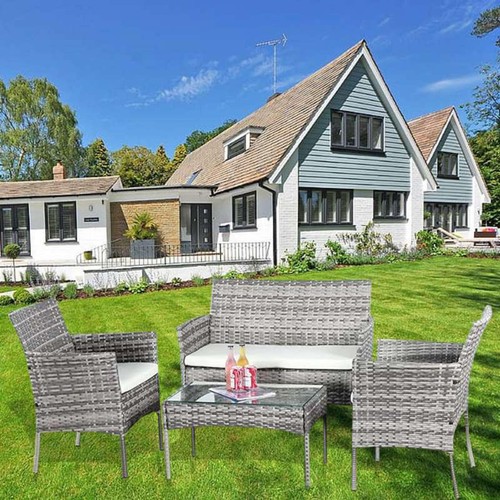 Rattan garden furniture set - rattan,