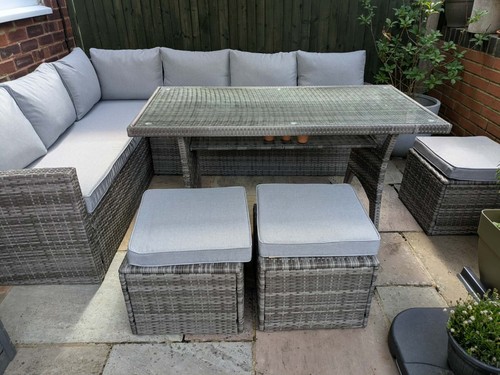 Grey aston seater rattan - aston,