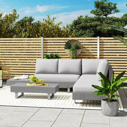 Seater rattan garden sofa - rattan,