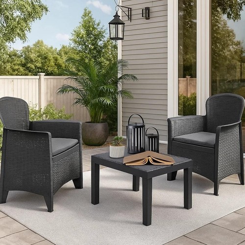 Patio garden bistro set 3pc - set,