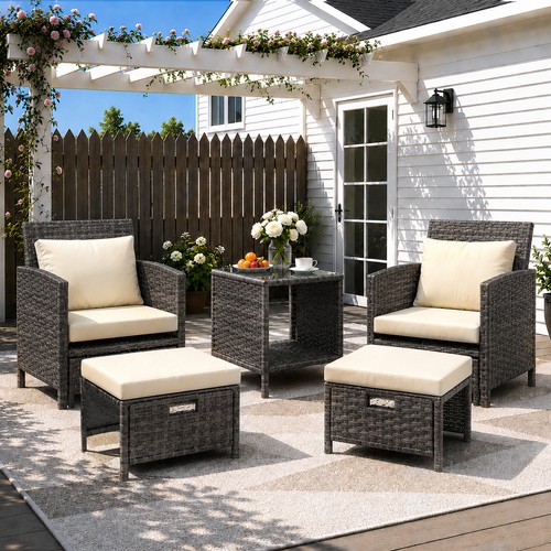 Piece rattan garden - 5,