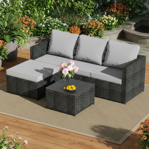Garden rattan furniture - rattan, set