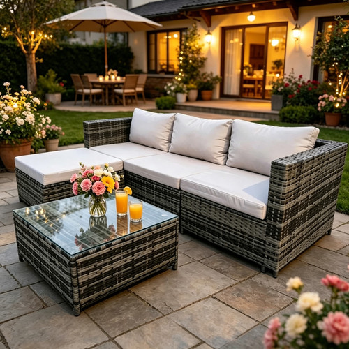 Garden rattan furniture set - set, 4