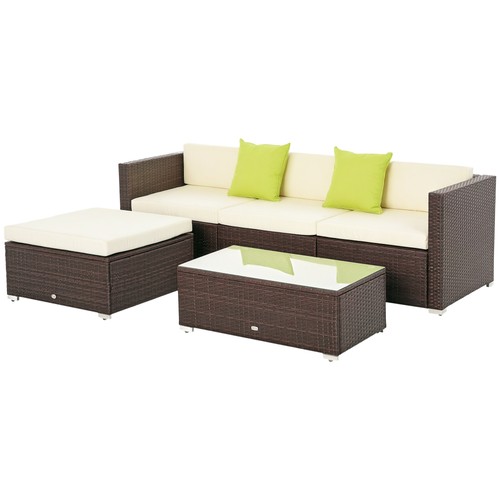 Outsunny pieces rattan sofa - 5,