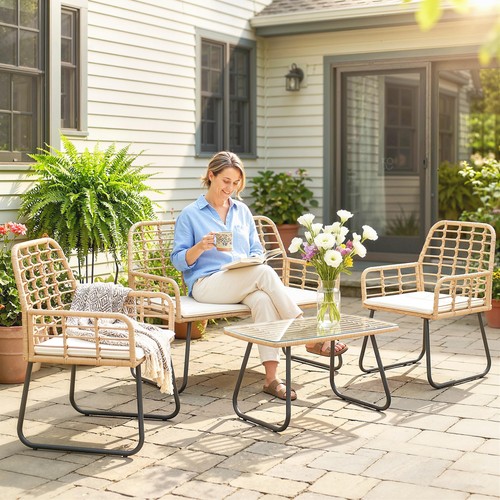 Piece rattan garden - 4,