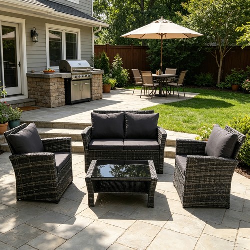Seater rattan garden - seater,