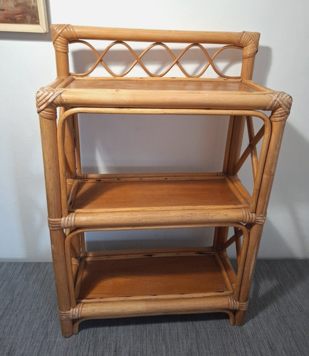 Vintage 1970s bamboo rattan - 1970s,