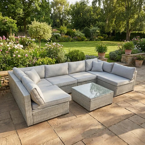 Shaped seater grey - u,