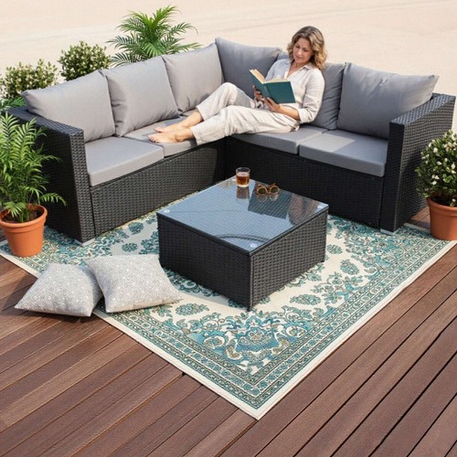 Outdoor shape rattan sofa - rattan,