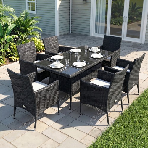 Seater rattan dining set - seater,
