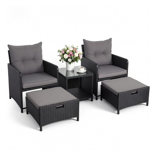 5pcs rattan garden - 5pcs,
