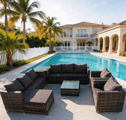Rattan garden furniture - rattan, 9